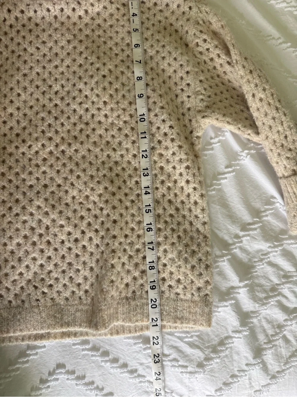 NWT Wit & Wisdom Open-Knit Crewneck Cuffed Sweater